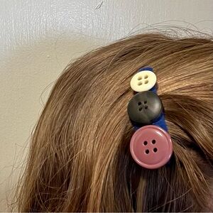 Handmade Button Hair Clip